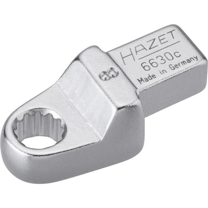 Hazet 6630C-8 Insert Box-End Wrench, 9x12mm Insert Square Drive, 8mm 12-Point