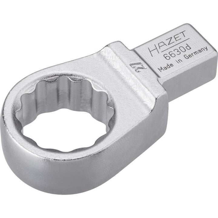 Hazet 6630D-27 Insert Box-End Wrench, 14x18mm Insert Square Drive, 27mm 12-Point