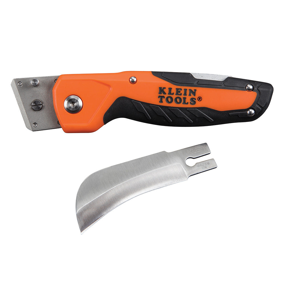 Klein Tools 44218 Folding Utility Knife with Replaceable Blade and Lockback Mechanism