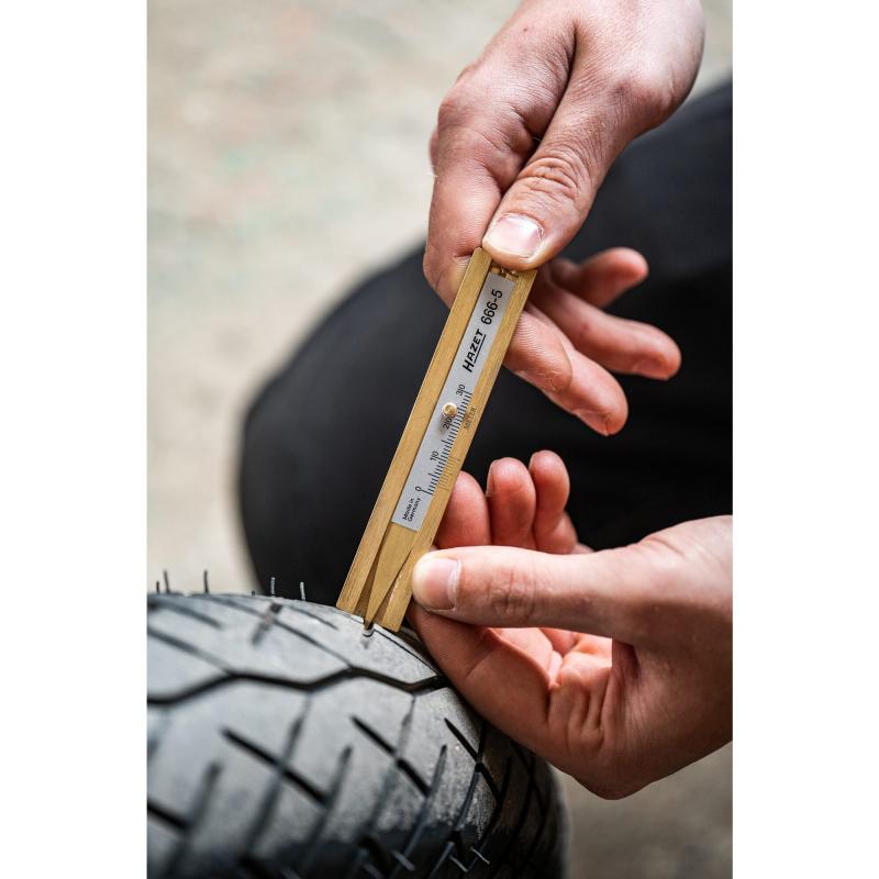 Hazet 666-5 Tire Tread Depth Gauge