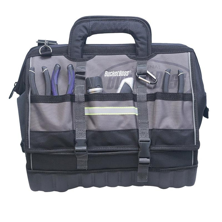 Bucket Boss 68118-HV 18" HV Pro Drop-Bottom Tool Bag 19 Pockets
