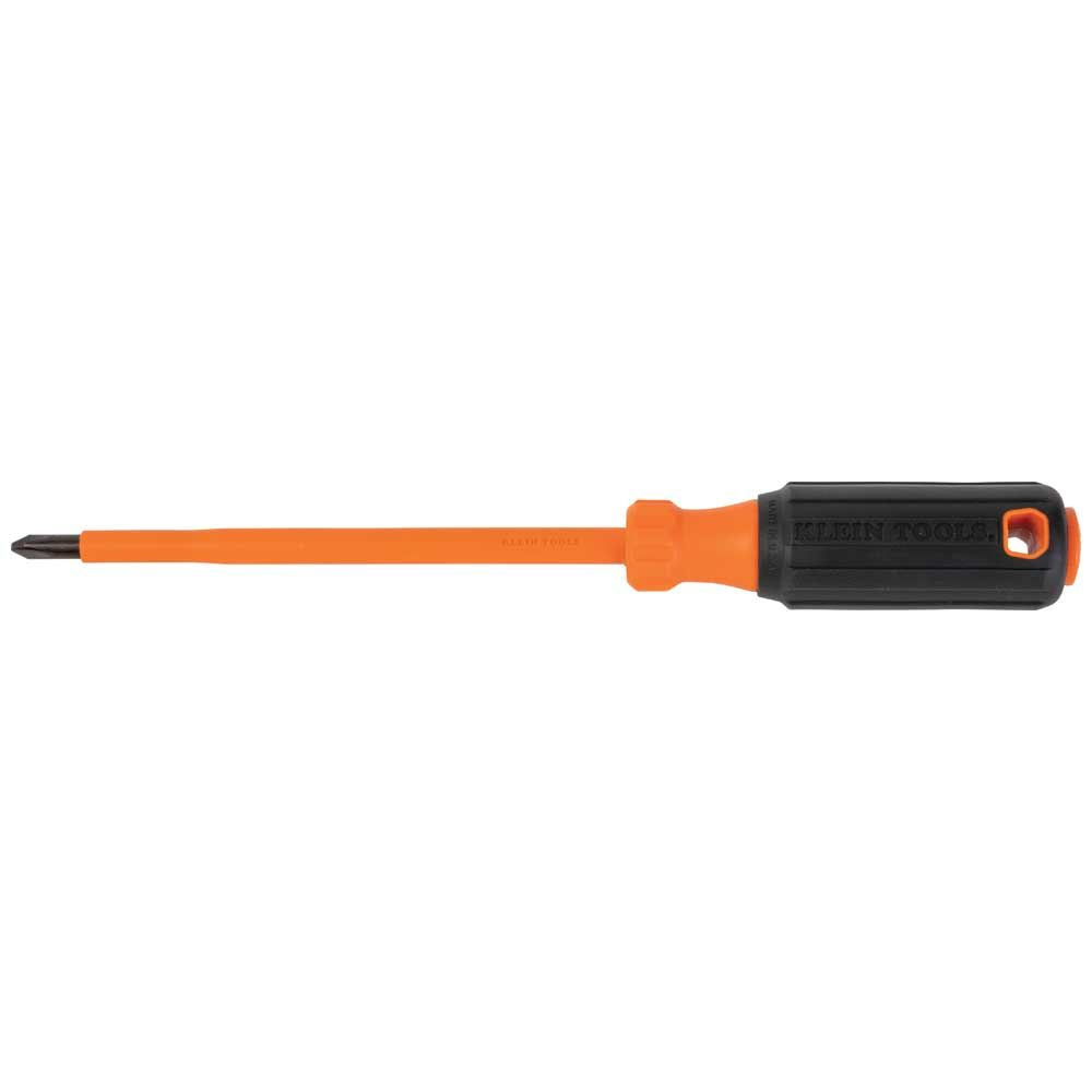 Klein Tools 6836INS Insulated Screwdriver, #2 Phillips Tip, 6-Inch Round Shank