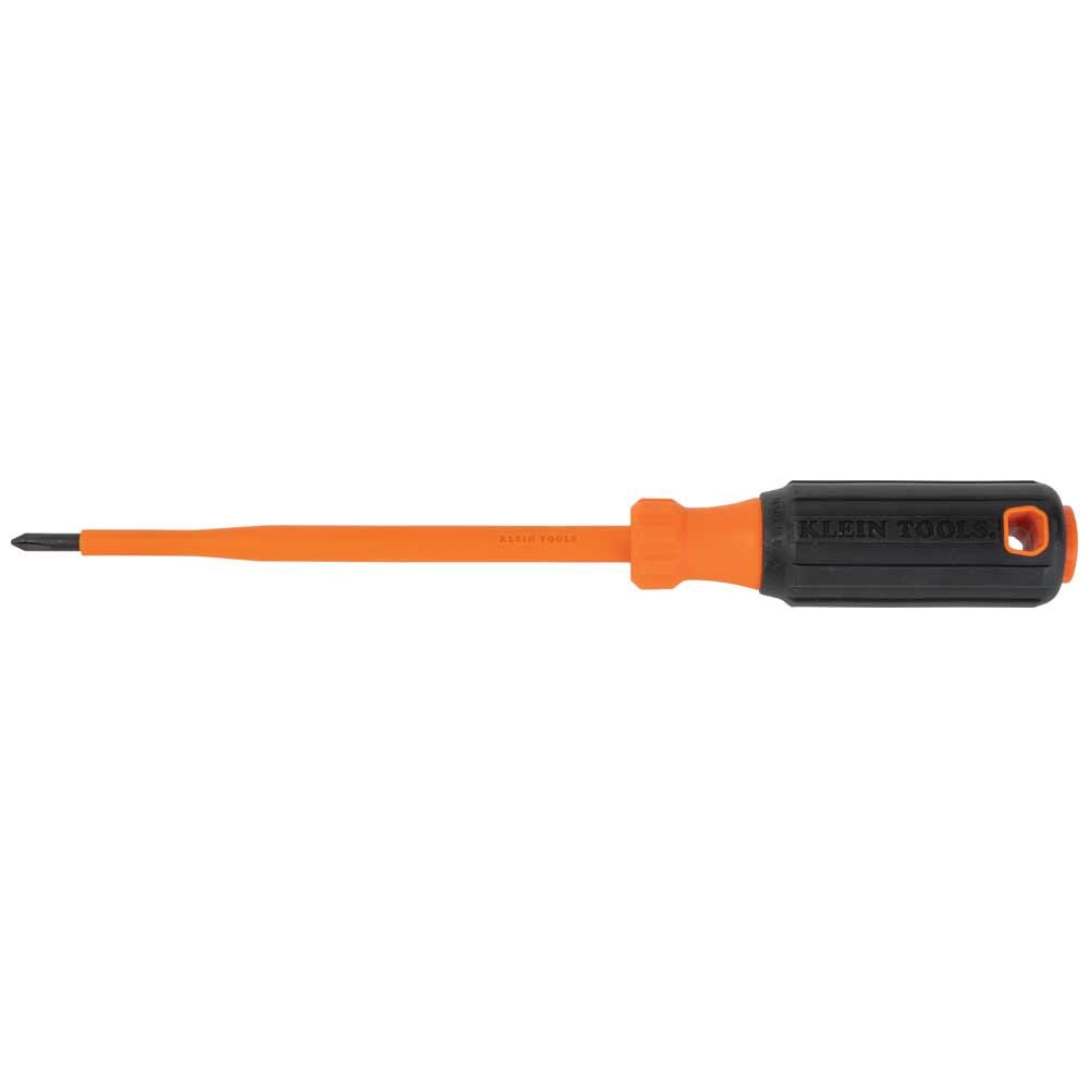 Klein Tools 6856INS Insulated Screwdriver, #1 Phillips Tip, 6-Inch Round Shank