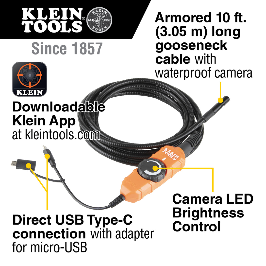 Klein Tools ET16 Borescope for Android® Devices