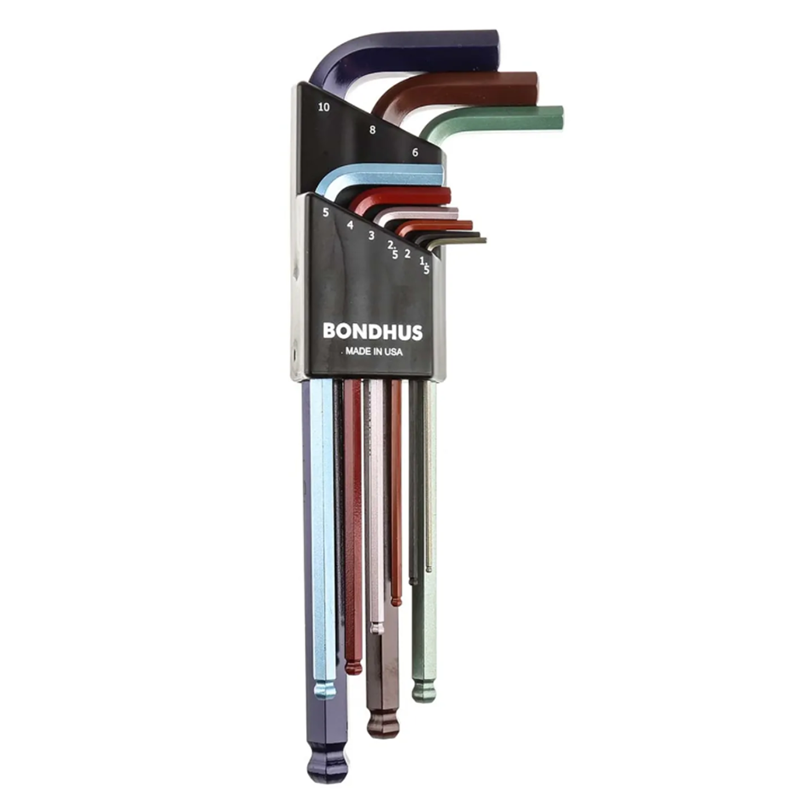 Bondhus 69499 Ball End L-Wrench ColorGuard Set, 9 Pc. – Haus of Tools