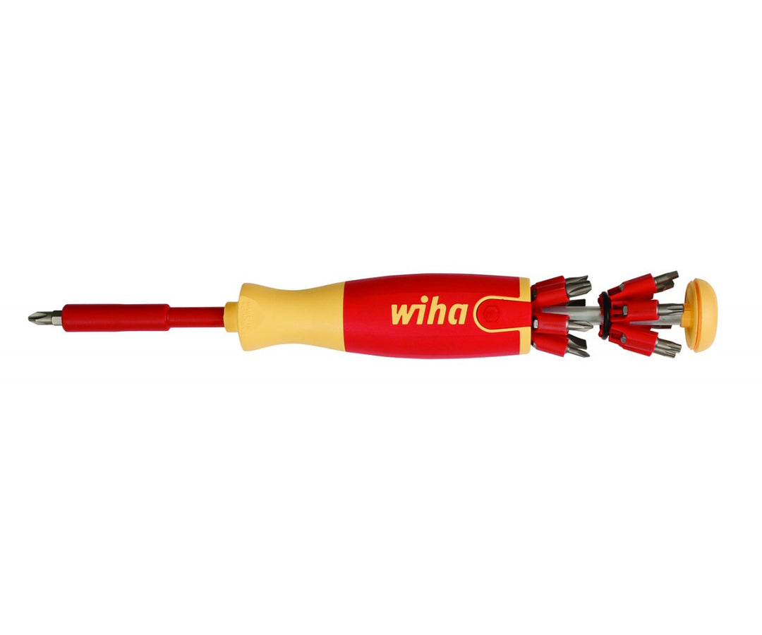 Wiha Tools 38051 Insulated Pop-Up Insert Bit Holder Screwdriver SL/PH/SQ/TX