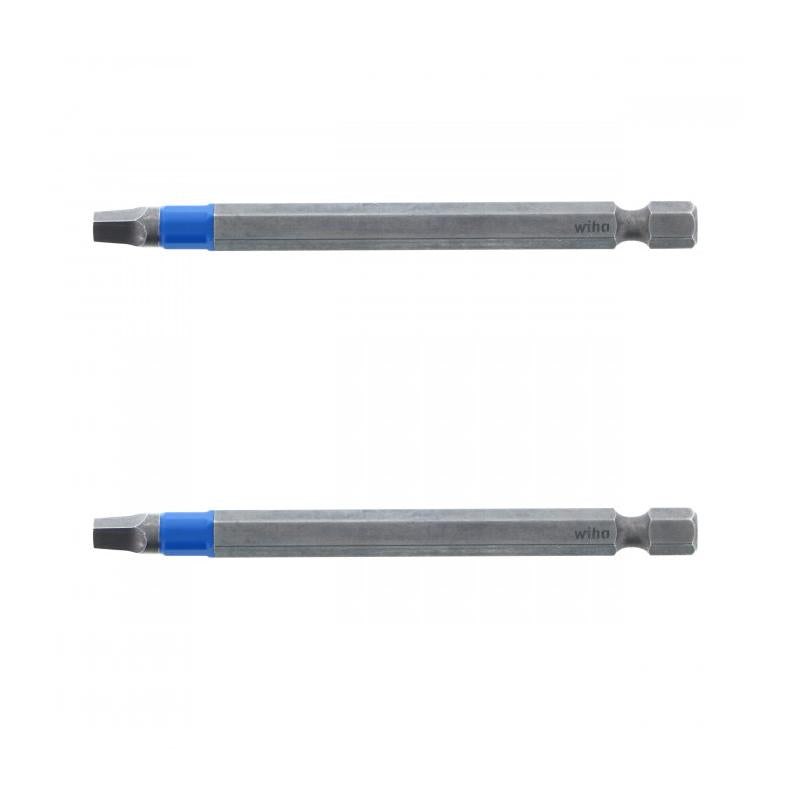 Wiha Tools 70325 TerminatorBlue Impact Bit Square 2 - 3.5 Inch - 2 Pack