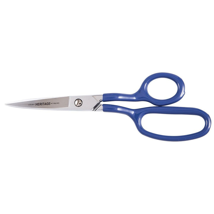 Heritage Cutlery 8 5/8'' Heavy Duty Carpet Shear w/ Large Ring / Offset Handles