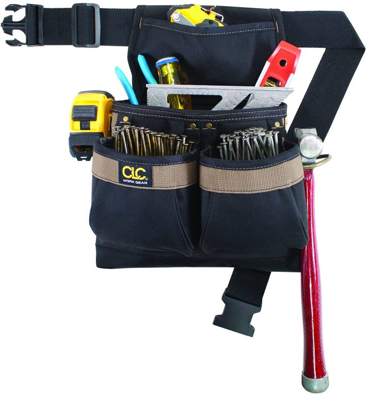 CLC PK1836 5 Pocket Framer’s Nail & Tool Bag with Poly Belt