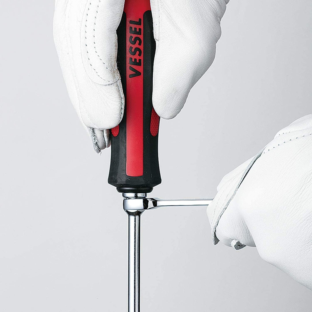 Vessel Tools 930S6100 MEGADORA Tang-Thru Screwdriver No.930, Slotted 6mm