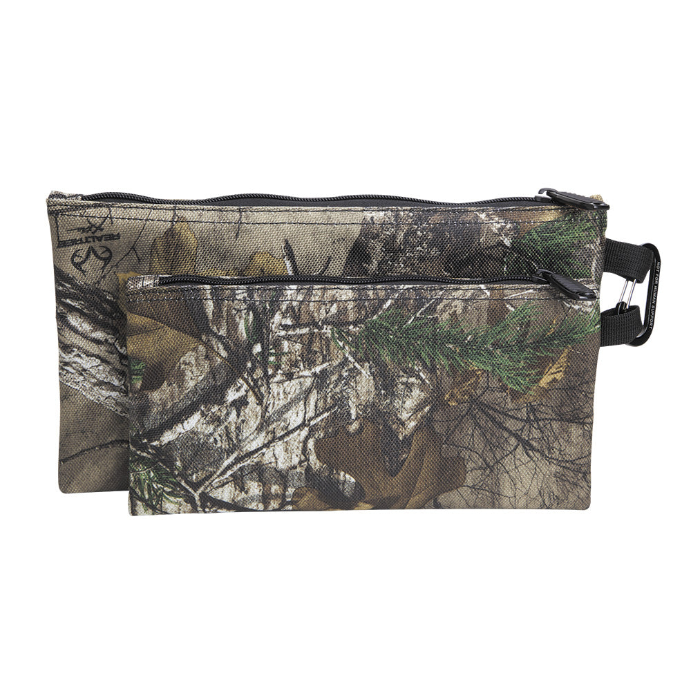 Klein Tools 55560 Zipper Bags, Camo Bags are 12.5 and 10-Inch, 1680d Ballistic Weave Camouflage