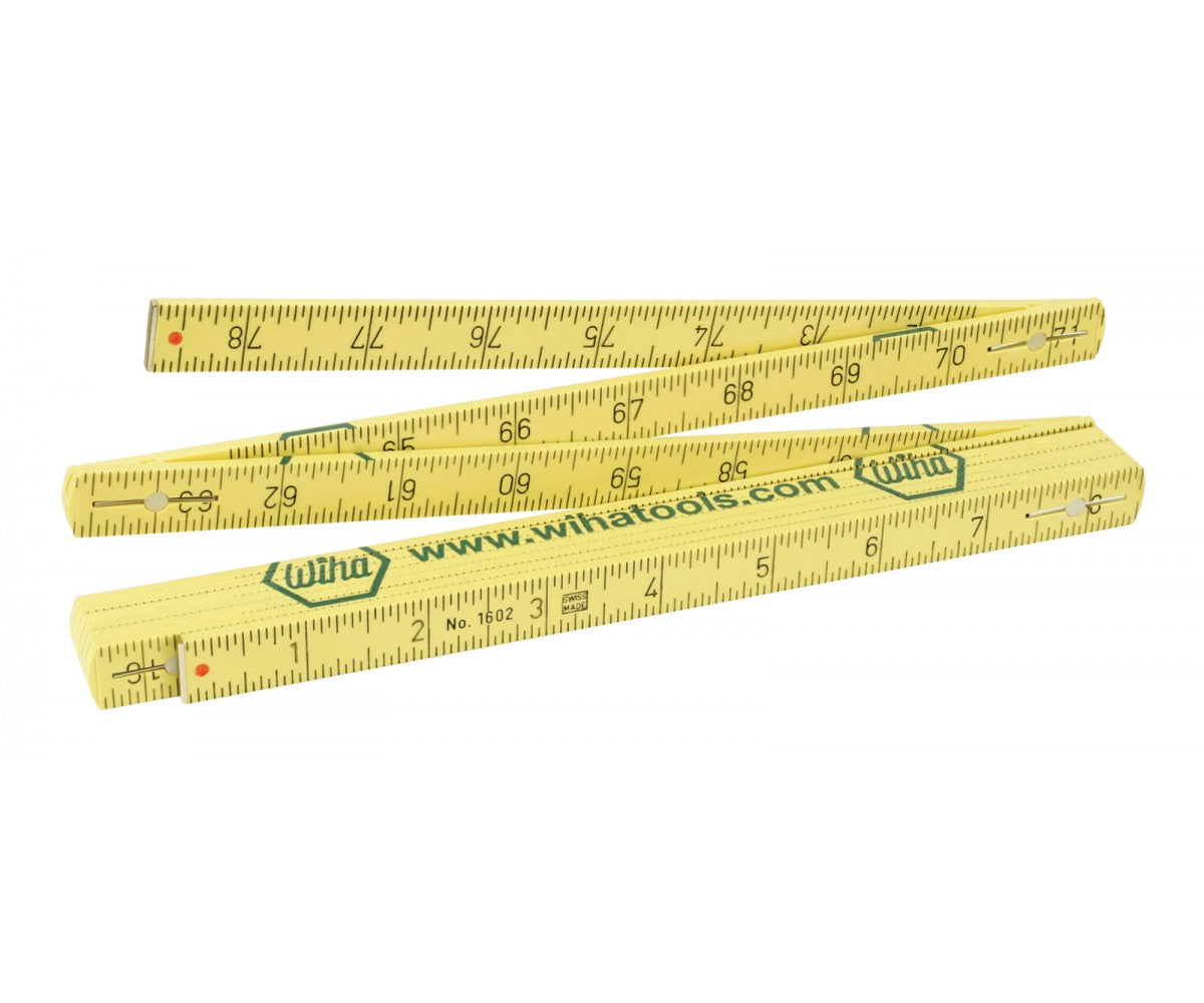 Extra Wide Ruler Wiha Tools 61662 MaxiFlex Folding Ruler, Combination Metric / Inch ...