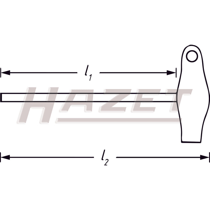 Hazet 828-T8 TORX® T8 98mm Screwdriver w/ T-Handle