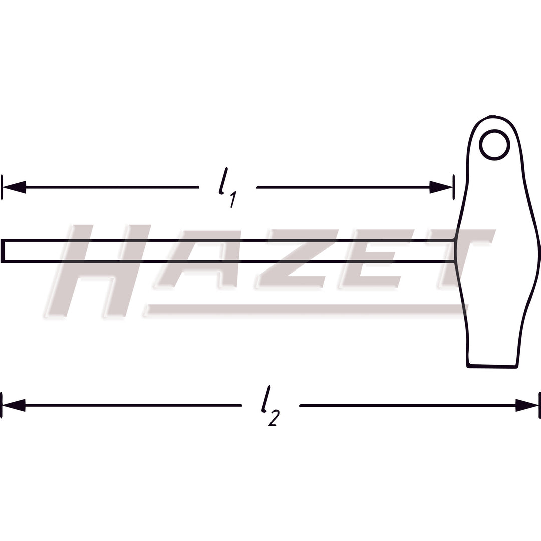 Hazet 828-T7 TORX® T7 98mm Screwdriver w/ T-Handle
