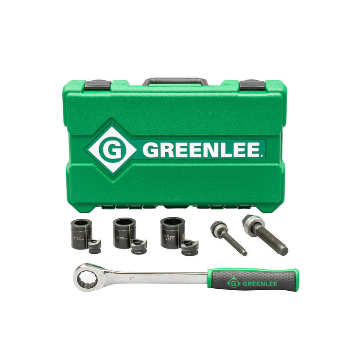 Greenlee 7240SB Knockout Kit with Ratchet and SlugBuster® (1/2", 3/4", and 30.5 mm)