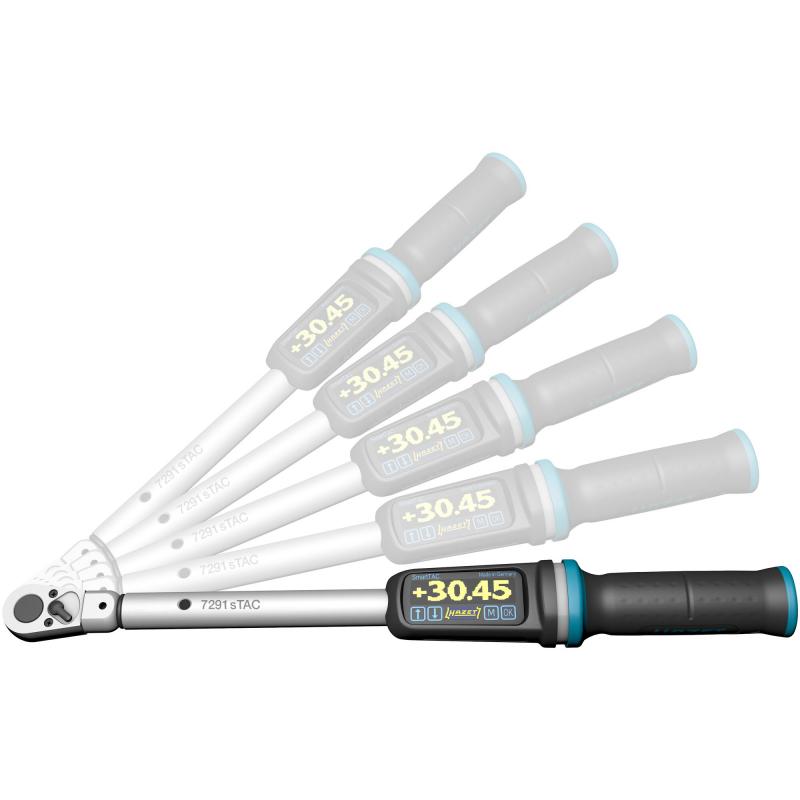 Hazet 7250-2STAC Electronic Torque Wrench with Built-In Angle Gauge, 200–1000 Nm, 20mm (3/4") Square