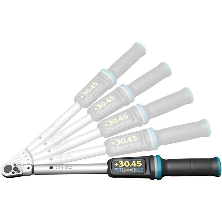 Hazet 7250-5STAC Electronic Torque Wrench with Built-In Angle Gauge, 200–1000 Nm, 20mm (3/4") Square