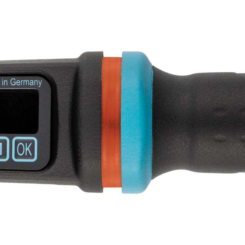 Hazet 7295-5STAC Electronic Torque Wrench with Built-In Angle Gauge, 65-650 Nm, 14x18mm Insert Square, 20mm (3/4") Square