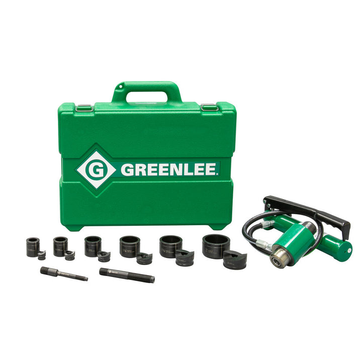 Greenlee 7306SB 11-Ton Slug-Buster® Hydraulic Knockout Kit with Hand Pump, 1/2" - 2"