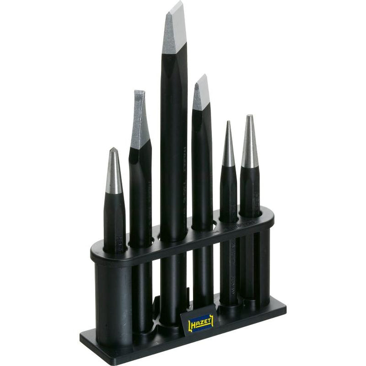 Hazet 750/6-1 Chisel, Drift Punch, Center Punch Set, 6 Pieces