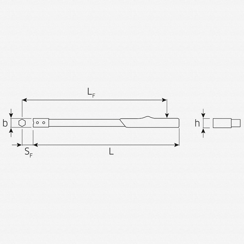 Stahlwille 50010004 9mm x 12mm Manoskop Torque Wrench