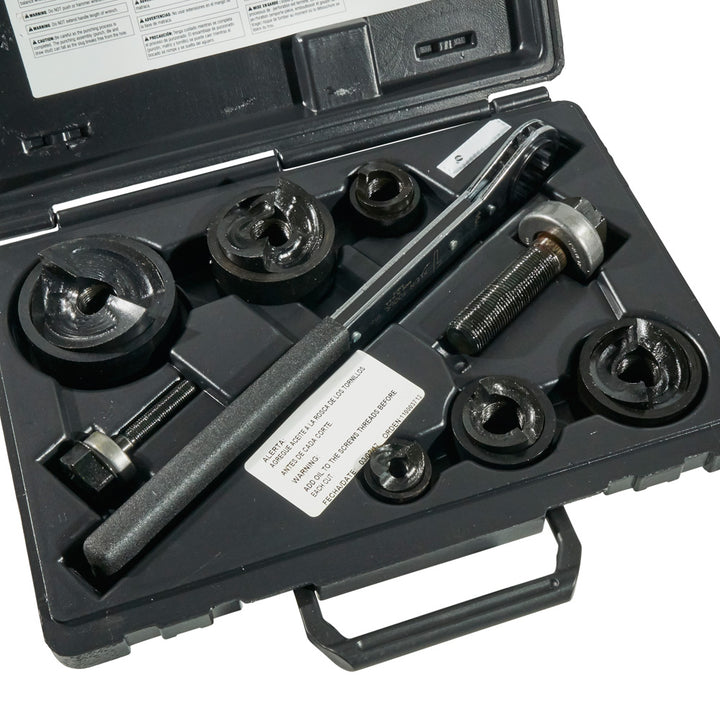 Klein Tools 53732SEN Knockout Punch Set with Wrench, 10 Pc.