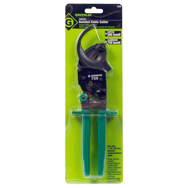 Greenlee 759 Compact Ratchet Cable Cutter