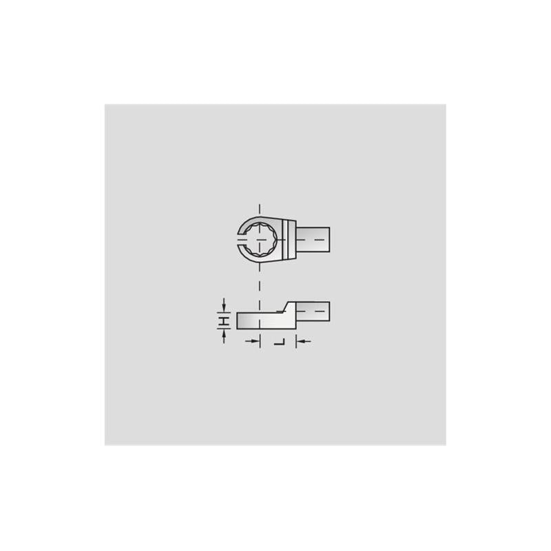 Rectangular Flared Opening Gedore 7686260 Rectangular flared end fitting SE 9x12, 19 mm – Haus of ...