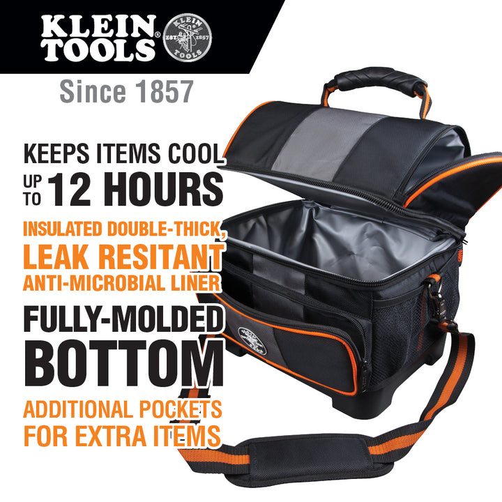 Klein Tools 55601 Tradesman Pro™ Soft Lunch Cooler, 12-Quart