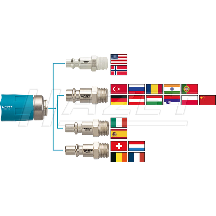 Hazet 9000-061 Safety Coupling for Air Inlet Nipples