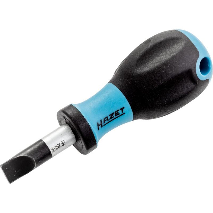 Hazet 801NK-80 Screwdriver, Slotted, 1.2x8mm