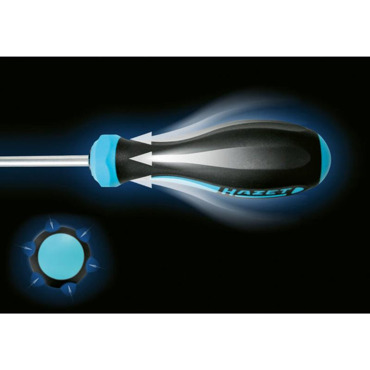 Hazet 802-30 HEXAnamic Screwdriver, Slotted, 0.6x3.5mm