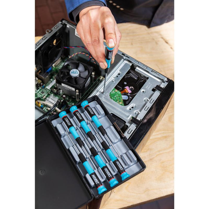 Hazet 808/7 Electronic Screwdriver Set, TORX®, 7 Pieces