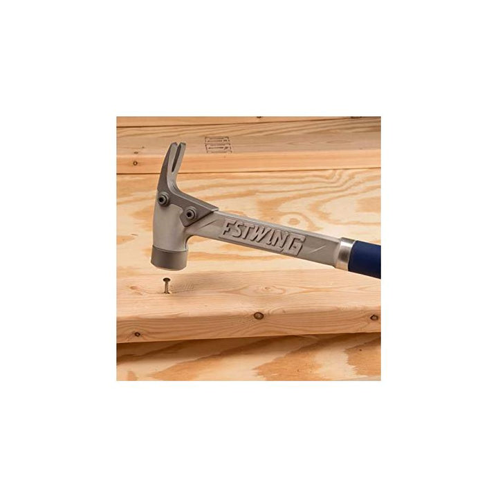 Estwing ALBLM Blue Vinyl Grip Aluminum Hammer With Milled Face