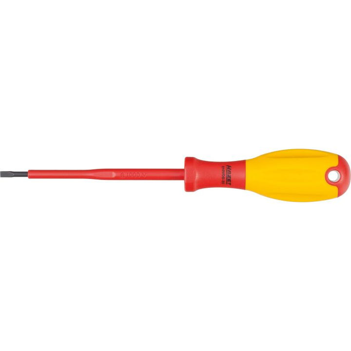 Hazet 810VDE-40 Screwdriver with Protective Insulation, Slotted, 0.8x4mm