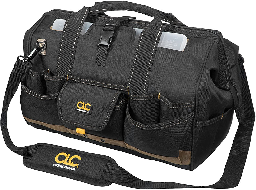 CLC 1535 18″ Tool Bag with Top-Side Plastic Parts Tray
