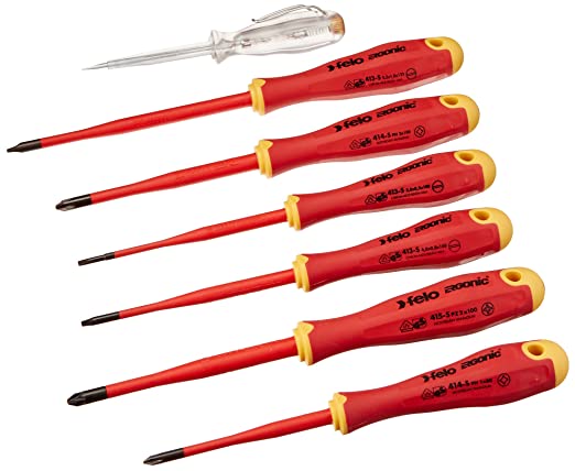 Felo 0715762745 E-Slim Insulated Screwdriver Set