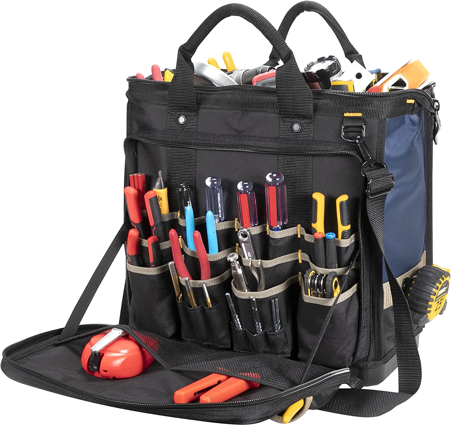 CLC PB1543 17″ Molded Base Multi-Compartment Technician's Tool Bag