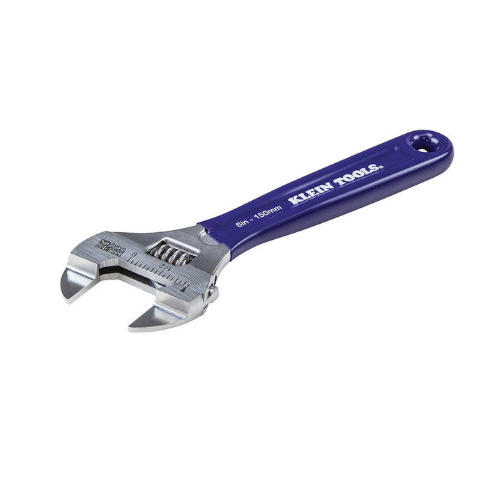 Klein Tools D86934 Slim-Jaw Adjustable Wrench, 6"