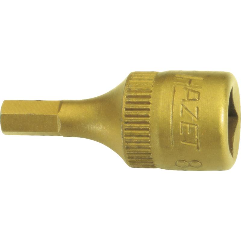 Hazet 8501-2.5 Screwdriver Socket, 6.3mm (1/4") Square Drive, 2.5mm Hex