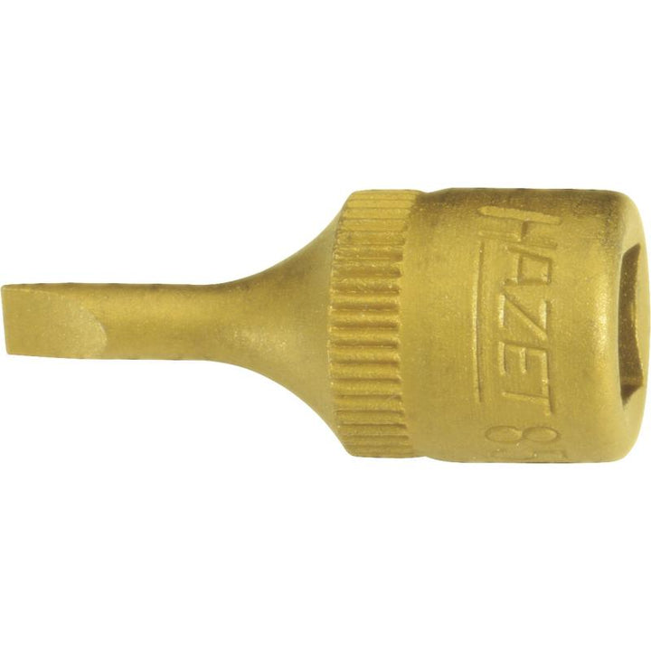 Hazet 8503-1.2X8 Screwdriver Socket, 6.3mm (1/4") Square Drive, 1.2x8mm Slotted