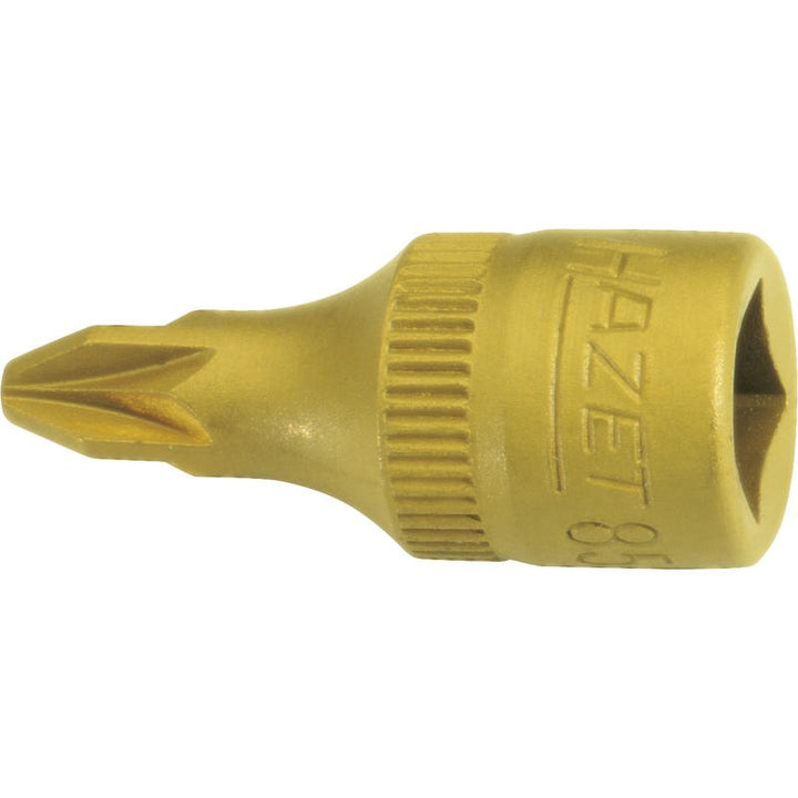 Hazet 8507-PZ1 Screwdriver Socket, 6.3mm (1/4") Square Drive, Pozidriv PZ1