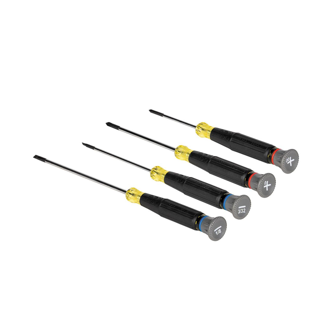 Klein Tools 85615 Precision Screwdriver Set, Slotted & Phillips, 4 Pc.