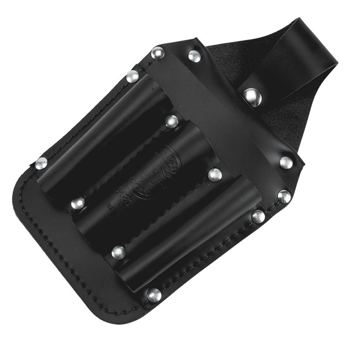 Klein Tools 5481 Leather Back Pocket Tool Pouch Made of Double Stitched and Riveted Leather, 6-Pockets