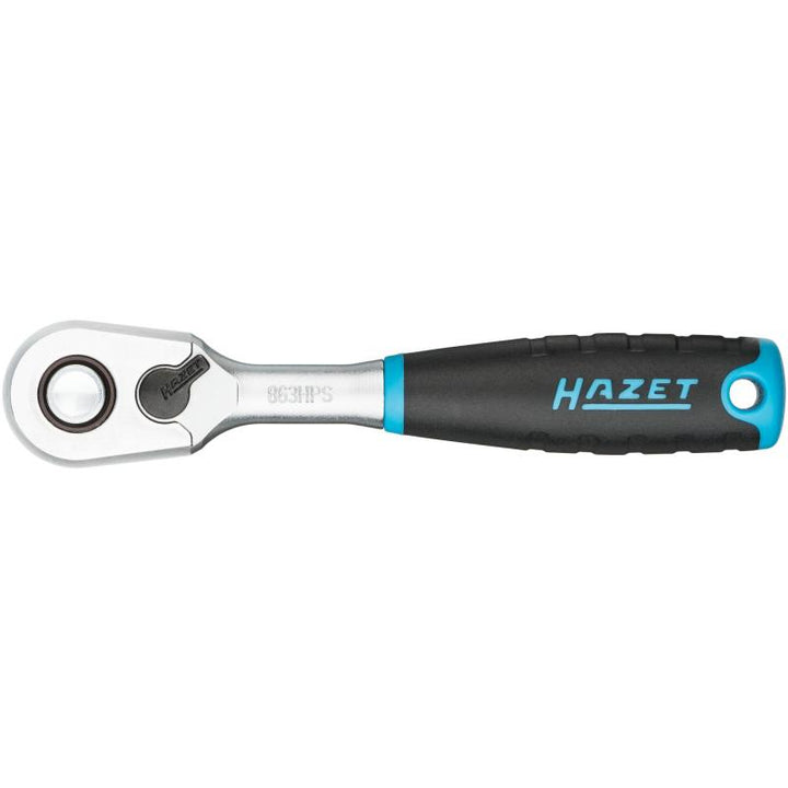 Hazet 863HPS HiPer Fine-Tooth Reversible Ratchet with Safety Locking, 6.3 mm (1/4") Square