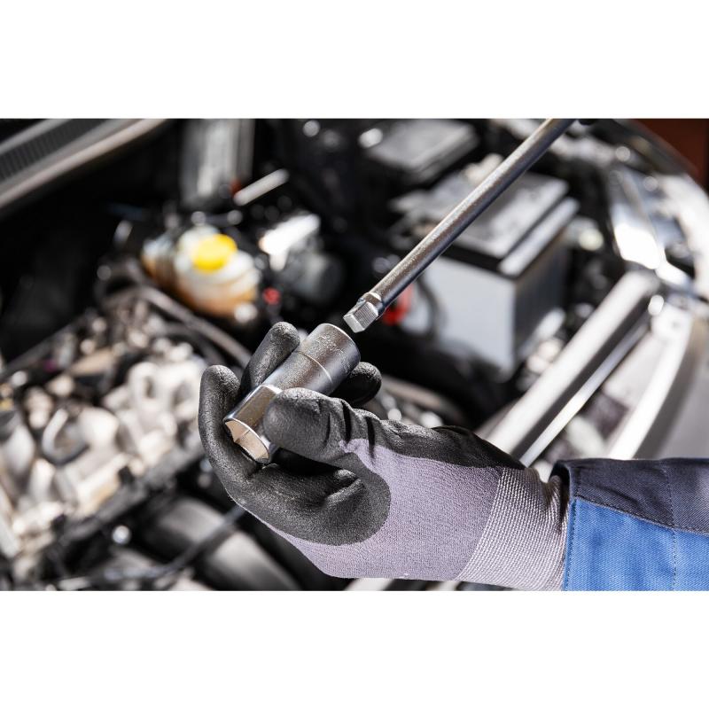 Hazet 880KF Spark Plug Socket, 10mm (3/8") Square Drive, 20.8mm (13/16") Hex