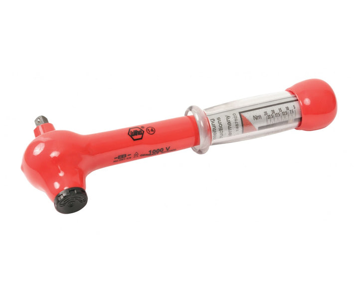 Wiha Tools 30114 Insulated Ratcheting Torque Wrench, 1/4"