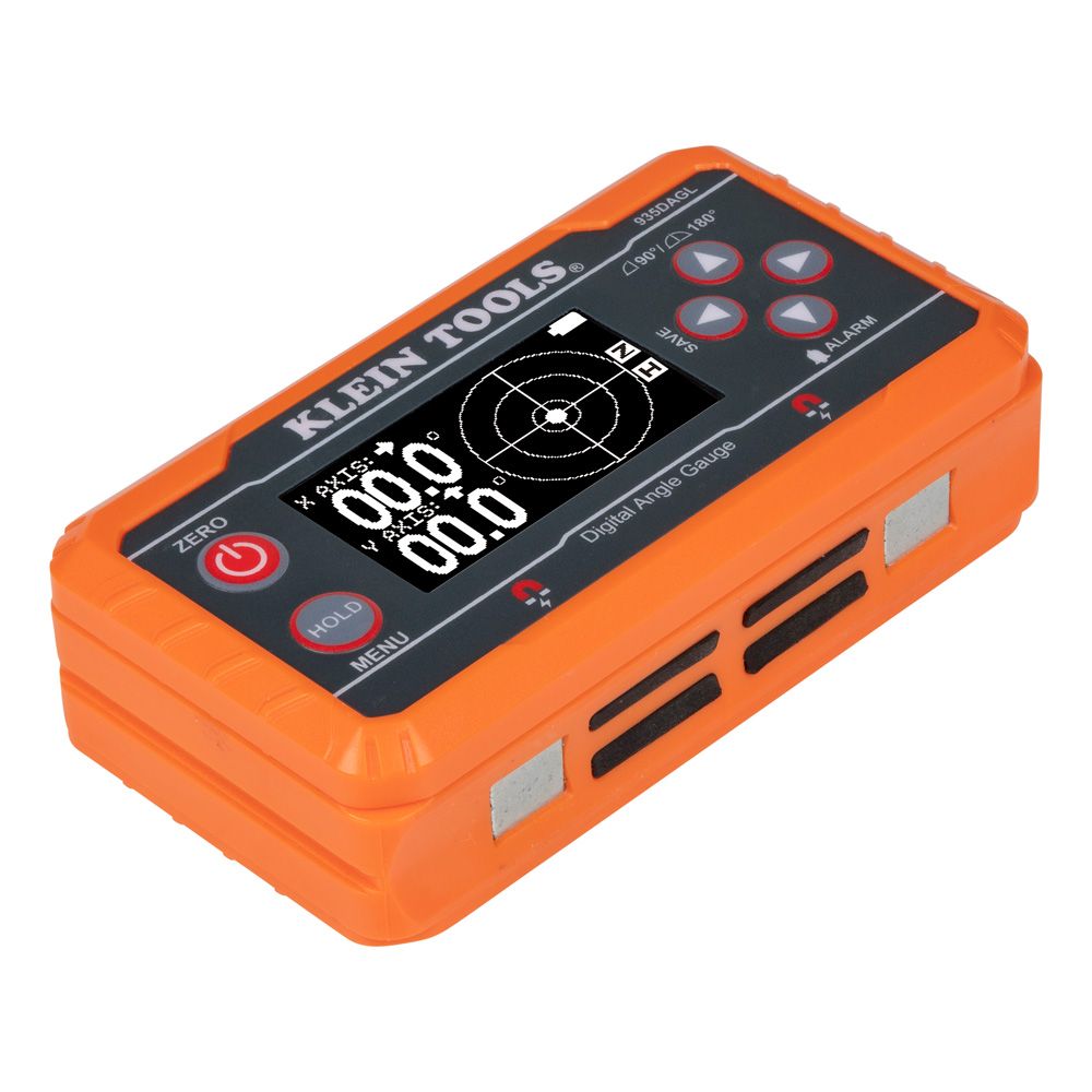 Klein Tools 935DAGL Digital Level Angle Finder with Programmable Angles, Measures 0 - 90 and 0 - 180 Degree or Dual Axis Bullseye Ranges
