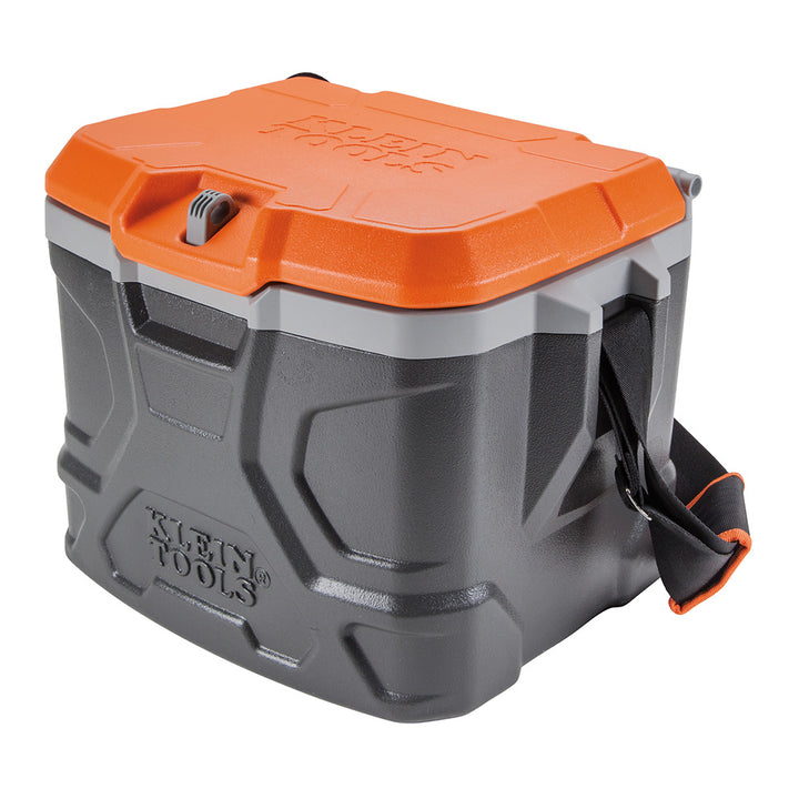 Klein Tools 55600 Lunch Box / Cooler, 17 Qt Insulated Lunch Box Holds 18 Cans, Keeps Cool 30 Hours, Seats 300 Lb, Tradesman Pro Tough Box