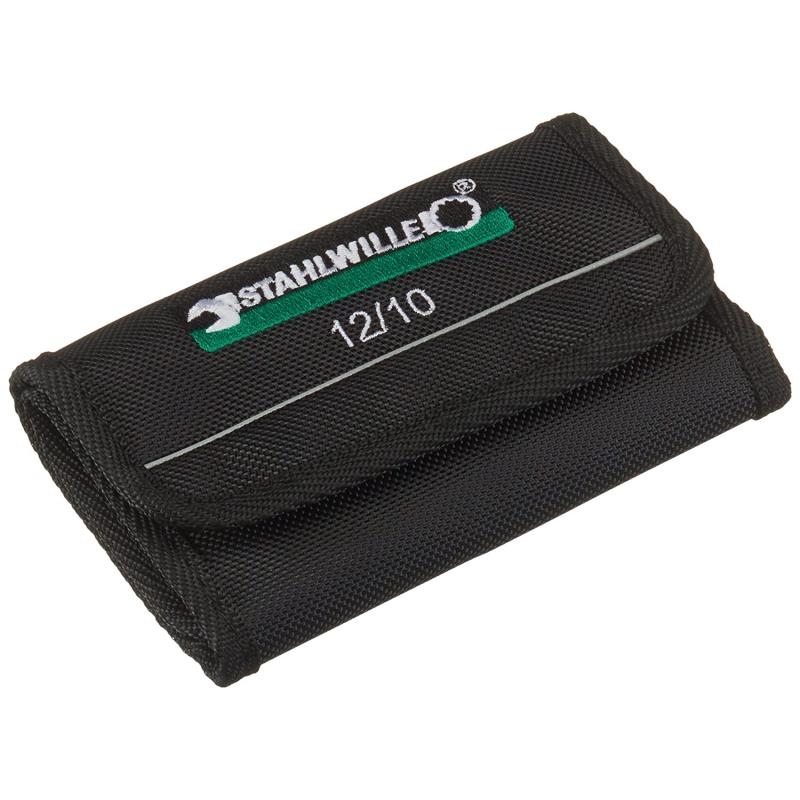 Stahlwille 96400653 12/10 Small Double Open Ended Spanner Electric Set w/ Wallet, 10 Pieces